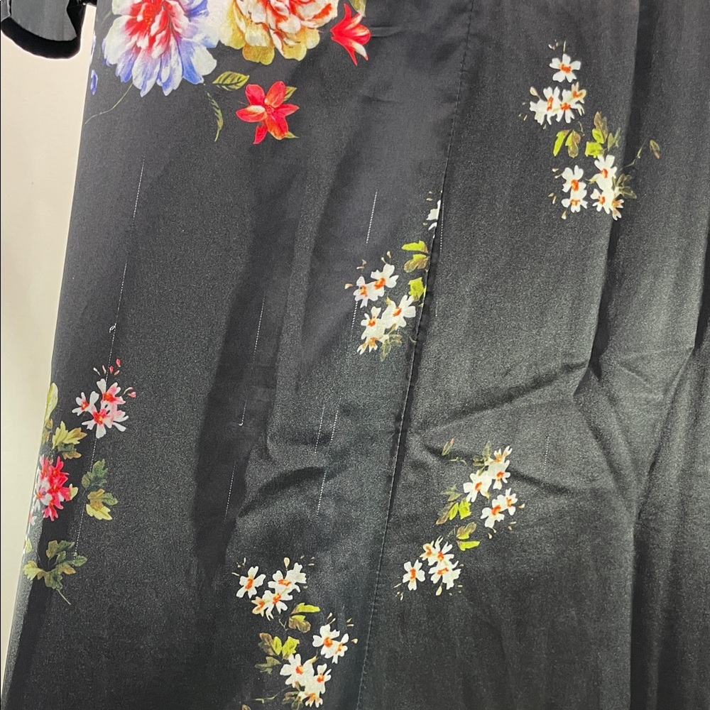 Ieena for Mac Duggal Faux Wrap Floral Gown, 14 - Picture 8 of 16